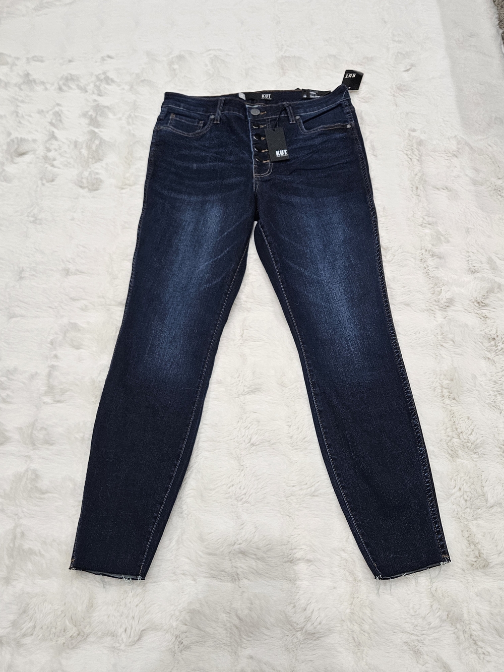Kut from the Kloth Dark Blue High-Rise Skinny Jeans NWT